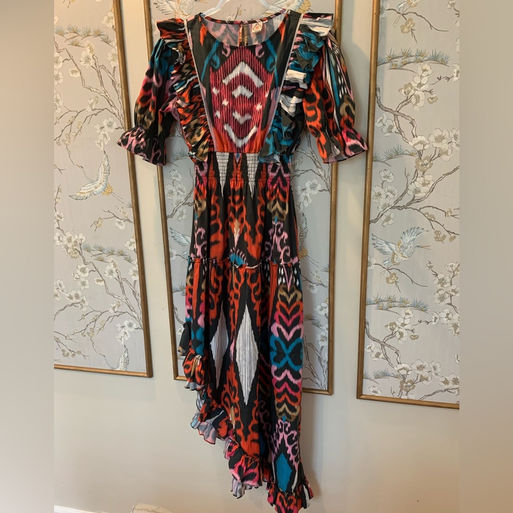 Sheridan French Multicolor Ruffled Women's Dress